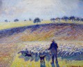 shepherd and sheep 1888 Camille Pissarro